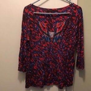 Anthropologie three-quarter length sleeve